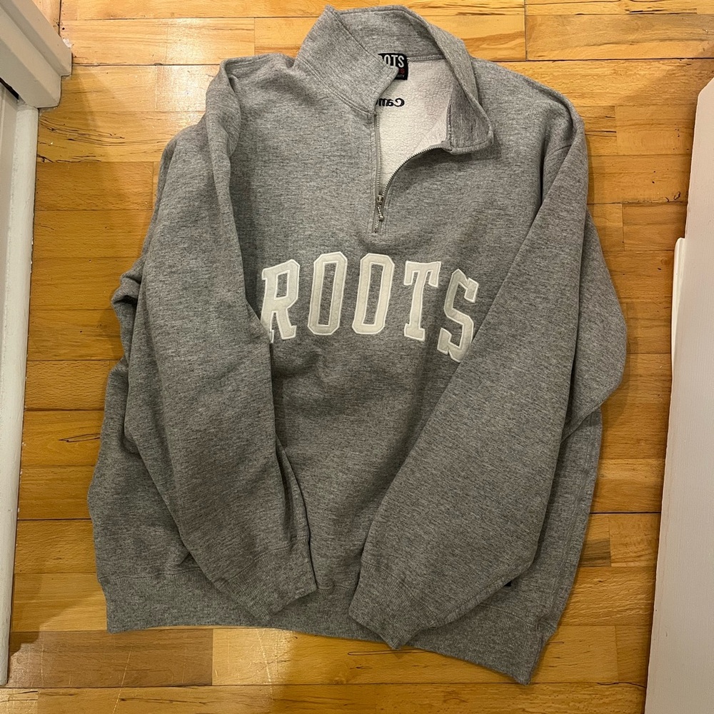 Roots quarter zip sweatshirt